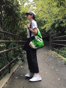 「ハイク」｜「アイテム（帽子）」を使った、quruminさん（レディース・162cm）の秋コーディネート