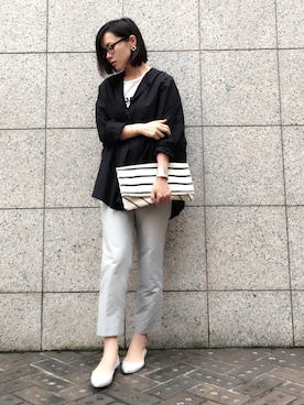 「KNOTT（ノット）のアイテム（パンツ）」を使った、quruminさん（レディース・162cm）の秋コーディネート