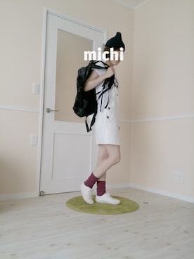 「ミッキーT」｜「アイテム（オールインワン・サロペット）」を使った、michiさん（レディース・158cm）の夏コーディネート