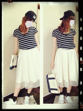 ☺︎ A ☺︎さん（レディース・157cm）の夏コーディネート