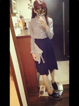 「Lee（リー）のアイテム（財布/小物）」を使った、☺︎ A ☺︎さん（レディース・157cm）の秋コーディネート
