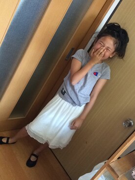 「アイテム（ワンピース）」を使った、ananさん（キッズ・130cm）の春コーディネート