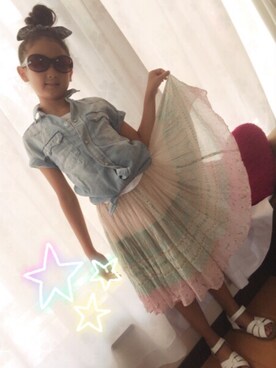 ananさん（キッズ・132cm）の夏コーディネート