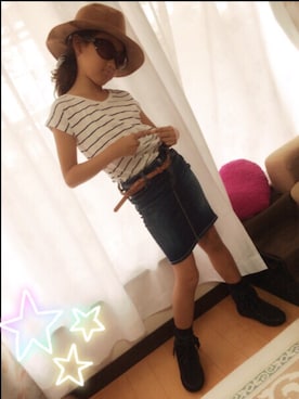 「アイテム（ブーツ）」を使った、ananさん（キッズ・132cm）の夏コーディネート