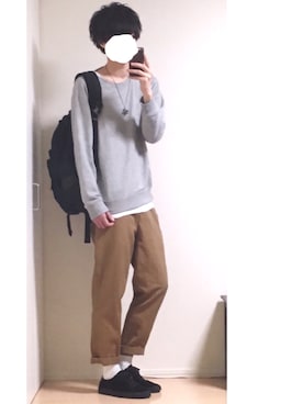 「WEGO（ウィゴー）のアイテム（スウェット）」を使った、とっしーさん（メンズ・184cm）の春コーディネート