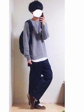 「Steven Alan（スティーブンアラン）のアイテム（スニーカー）」を使った、とっしーさん（メンズ・184cm）の秋コーディネート
