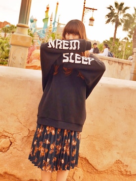 「PAMEO POSE」｜「アイテム（スウェット）」を使った、うららさん（レディース・156cm）の秋コーディネート
