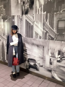 「DIESEL（ディーゼル）のアイテム（その他アウター）」を使った、kumi kitanoさん（レディース・160cm）の秋コーディネート