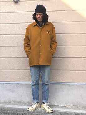 「ジャックパーセル」｜「アイテム（スタジャン）」を使った、KOさん（メンズ・175cm）の春コーディネート