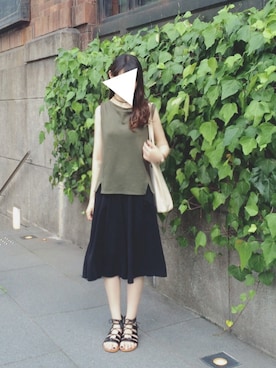 「アイテム（チョーカー）」を使った、NIKOさん（レディース・156cm・20代）の夏コーディネート