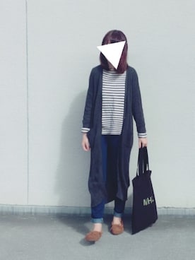 「CASIO」｜「アイテム（モカシン/デッキシューズ）」を使った、NIKOさん（レディース・156cm）の秋コーディネート