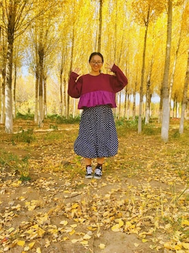 婧さん（レディース・163cm）の秋コーディネート