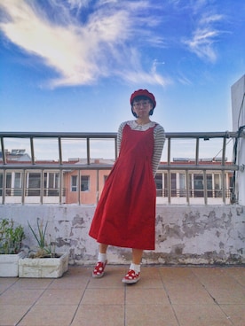 「en face（アンファス）のアイテム」を使った、婧さん（レディース・163cm）の秋コーディネート