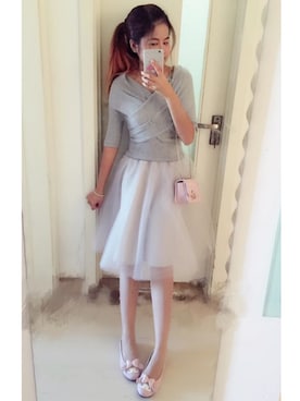 「iT（イット）のアイテム（バッグ）」を使った、璇儿さん（レディース・162cm）の冬コーディネート