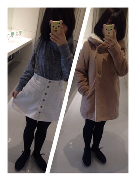 「看護学生」｜にじそなさん（レディース・154cm）の冬コーディネート