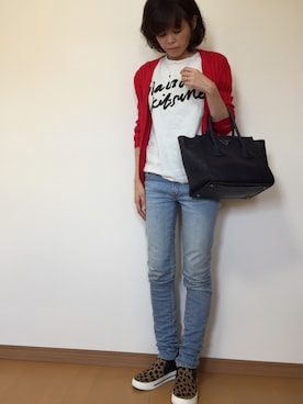 「Marc by Marc Jacobs（マークバイマークジェイコブス）のアイテム（スニーカー）」を使った、きょんさん（レディース・155cm）の秋コーディネート
