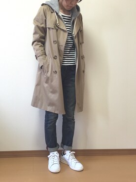 「Levi's（リーバイス）のアイテム（デニムパンツ、ブルー系）」を使った、きょんさん（レディース・155cm）の冬コーディネート