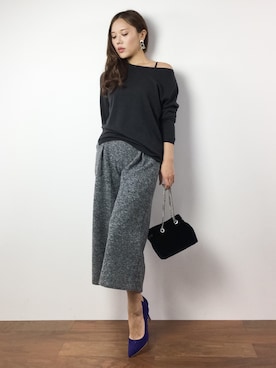 黒田デビーさん（レディース・165cm）の秋コーディネート