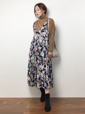 黒田デビーさん（レディース・165cm）の秋コーディネート