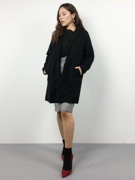 黒田デビーさん（レディース・165cm）の冬コーディネート