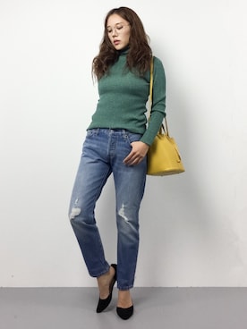 黒田デビーさん（レディース・165cm）の冬コーディネート