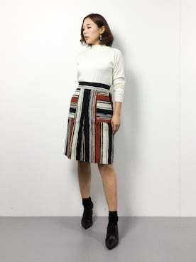 黒田デビーさん（レディース・165cm）の冬コーディネート