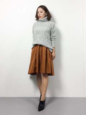 黒田デビーさん（レディース・165cm）の冬コーディネート