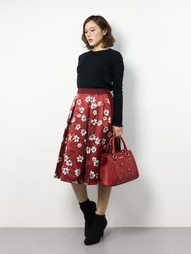 黒田デビーさん(レディース・165cm)の冬コーディネート