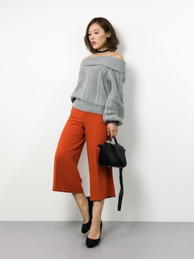 黒田デビーさん（レディース・165cm）の冬コーディネート