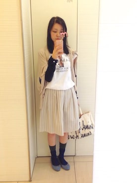 「くつした」｜「アイテム（バレエシューズ）」を使った、tommyrosa*さん（レディース・160cm）の秋コーディネート