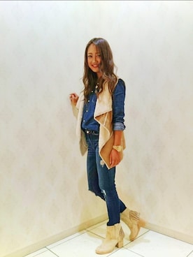 「ESPERANZA（エスペランサ）のアイテム」を使った、YUUさん（レディース・158cm）の秋コーディネート