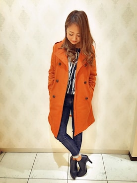 「ESPERANZA（エスペランサ）のアイテム」を使った、YUUさん（レディース・158cm）の秋コーディネート