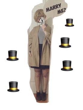 「金髪ショート」｜「アイテム（その他アウター）」を使った、▲miiipppiiiさん（レディース・153cm）の秋コーディネート