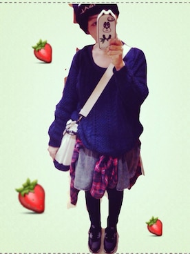 ▲miiipppiiiさん（レディース・153cm）の冬コーディネート