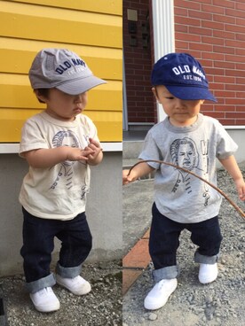 ▲miiipppiiiさん（キッズ・70cm）の夏コーディネート