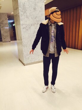 「model」｜문재현さん（メンズ・186cm）の冬コーディネート