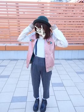 「厚底」｜マママさん（レディース・151cm）の冬コーディネート