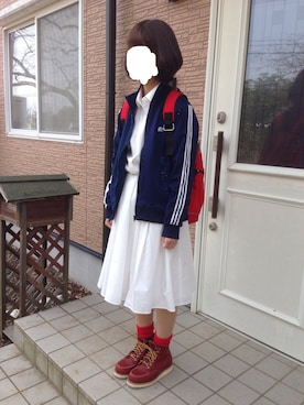 「keisuke kanda（ケイスケカンダ）のアイテム（その他アウター）」を使った、kuru.さん（レディース・157cm）の春コーディネート
