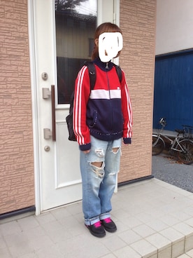 「keisuke kanda（ケイスケカンダ）のアイテム（その他アウター）」を使った、kuru.さん（レディース・157cm）の秋コーディネート