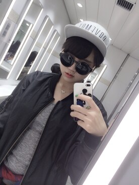 「GAP（ギャップ）のGAP CHECK TOPS（シャツ/ブラウス、レッド系）」を使った、pikopikomarinさん（レディース・162cm）の春コーディネート
