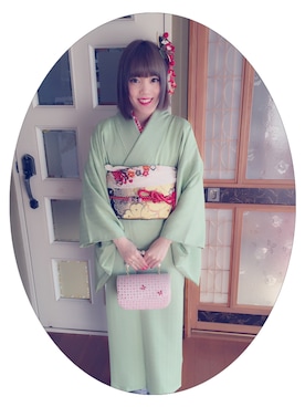 「髪飾り」｜「アイテム（その他）」を使った、#りんごちゃんさん（レディース・149cm）の冬コーディネート