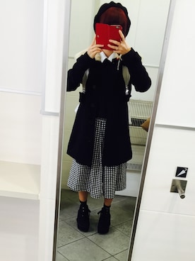 「アイテム（サロペット/オーバーオール）」を使った、#りんごちゃんさん（レディース・149cm・10代）の冬コーディネート