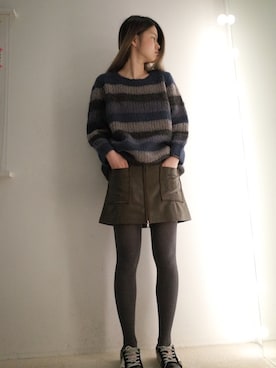 「ISABEL MARANT（イザベルマラン）のアイテム（スカート）」を使った、FLONT STAFF さん（レディース・165cm）の冬コーディネート