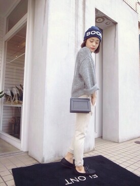 「ISABEL MARANT（イザベルマラン）のアイテム（シューズ）」を使った、FLONT STAFF さん（レディース・158cm）の秋コーディネート