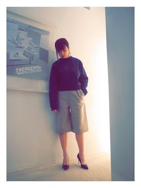 「Acne Studios（アクネストゥディオズ）のアイテム（スウェット）」を使った、FLONT STAFF さん（レディース・155cm）の冬コーディネート