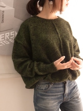「ISABEL MARANT（イザベルマラン）のアイテム」を使った、FLONT STAFF さん（レディース・155cm）の冬コーディネート