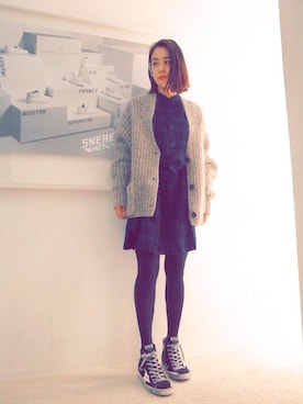 「MARANT ETOILE（マランエトワール）のアイテム」を使った、FLONT STAFF さん（レディース・158cm）の冬コーディネート