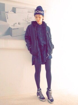 「MARANT ETOILE（マランエトワール）のアイテム」を使った、FLONT STAFF さん（レディース・158cm）の冬コーディネート