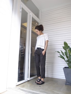 「ISABEL MARANT（イザベルマラン）のアイテム（パンツ）」を使った、FLONT STAFF さん（レディース・158cm）の冬コーディネート