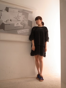 「ISABEL MARANT（イザベルマラン）のアイテム（ワンピース/ドレス）」を使った、FLONT STAFF さん（レディース・155cm）の冬コーディネート